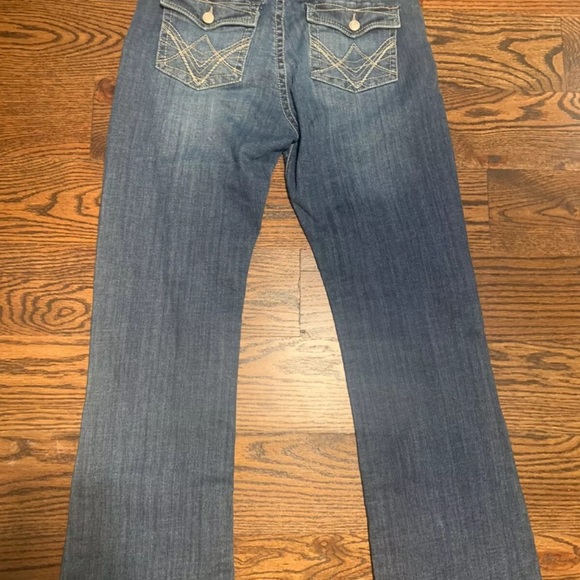 Lee Slender Secret Lower On The Waist Blue Stretch Jeans Size 10 Short Inseam 28 - Picture 4 of 6